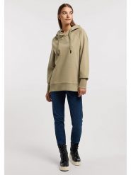 ELBSAND Bluza "Svana" w kolorze szarobrązowym rozmiar: XS. Brązowe bluzy ELBSAND, xs, bez wzorów, z kapturem. Za 145.95 zł.
