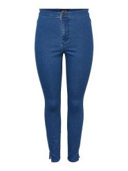 Pieces Dżinsy "Sanni" - Skinny fit - w kolorze niebieskim rozmiar: XS. Niebieskie jeansy Pieces, xs, bez wzorów, z podwyższonym stanem. Za 79.21 zł.