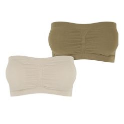 Top Damski Z Pikowanej Tkaniny Bez Ramiączek 2pak. Białe topy Urban Classics, m, bez wzorów, z tkaniny, casualowe, bez kołnierzyka, bez ramiączek. Za 84.99 zł.