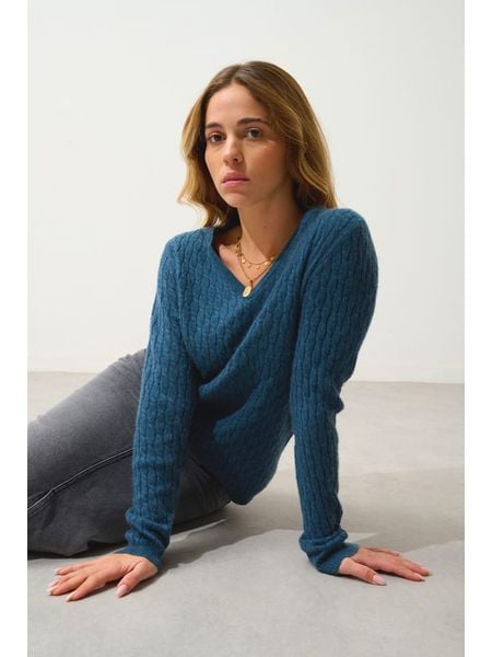 AUTHENTIC CASHMERE Kaszmirowy sweter "Grasmoor" w kolorze granatowym rozmiar: XL. Niebieskie swetry AUTHENTIC CASHMERE, xl, bez wzorów, z kaszmiru, bez ramiączek. Za 383.80 zł.