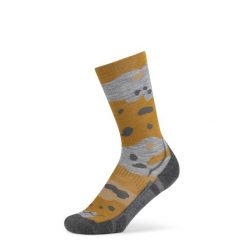 Skarpety turystyczne Buff Merino LIghtweight Crew Sock LWC2. Żółte skarpetki Buff, bez wzorów. Za 135.19 zł.