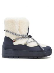 Tommy Hilfiger Śniegowce Th Faux Fur Snow Bootie FW0FW06850 Écru. Białe śniegowce Tommy Hilfiger, bez wzorów, z materiału, bez zapięcia. Za 739.99 zł.