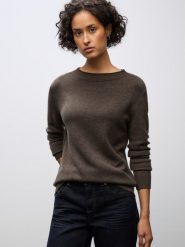 Street One Sweter damski z dzianiny Kobiety Sztuczne włókno brązowy jednolity, 46. Brązowe swetry Street One, bez wzorów, z dzianiny, street, bez ramiączek. Za 249.95 zł.