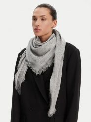 Calvin Klein Chusta K60K608779 Szary. Szare chusty Calvin Klein, bez wzorów, z materiału. Za 199.99 zł.