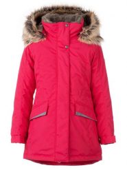 LENNE Parka zimowa "Ella" w kolorze czerwonym rozmiar: 128. Czerwone płaszcze LENNE, na zimę, bez wzorów, bez kaptura. Za 510.45 zł.