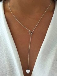 DI GIORGIO Srebrny naszyjnik z elementami ozdobnymi - dł. 55 cm rozmiar: onesize. Szare naszyjniki DI GIORGIO, z materiału, srebrne. Za 139.54 zł.