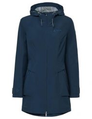 Parka dla kobiet VAUDE Escape. Niebieskie płaszcze Vaude, bez wzorów, z materiału, biznesowe, bez kaptura. Za 720.65 zł.