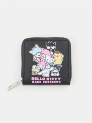 Portfel Hello Kitty - czarny. Czarne portfele Sinsay, bez wzorów. W wyprzedaży za 9.99 zł.