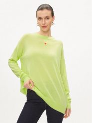 MAX&Co. Sweter Derrik Zielony Relaxed Fit. Zielone swetry MAX&Co., xs, bez wzorów, z wełny, bez ramiączek. Za 409.99 zł.