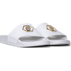 Klapki białe Liu Jo Kos 01. Białe klapki Liu Jo, bez wzorów, bez obcasa, bez zapięcia. Za 217.99 zł.
