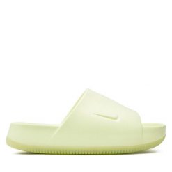 Klapki Nike. Zielone klapki Nike, bez wzorów, bez obcasa, bez zapięcia. Za 219.99 zł.
