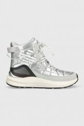 EA7 Emporio Armani śniegowce Snow Boot kolor srebrny. Szare śniegowce EA7 Emporio Armani, bez wzorów, z gumy, bez zapięcia. W wyprzedaży za 739.99 zł.