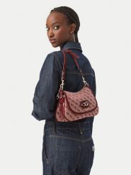 Guess Torebka Samantha HWJG23 13190 Bordowy. Czerwone torebki klasyczne Guess, z aplikacjami, z materiału, bez dodatków. Za 584.99 zł.