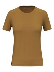 Salewa Koszulka funkcyjna "Eagle Poem" w kolorze jasnobrązowym rozmiar: 42. Brązowe t-shirty sportowe Salewa, bez wzorów, z materiału, bez ramiączek, outdoorowe. Za 101.23 zł.