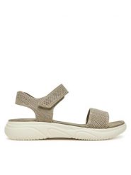 Clara Barson Sandały R25SS02835 Beżowy. Brązowe sandały Clara Barson, bez wzorów, z materiału, bez obcasa, na płaskiej podeszwie, bez zapięcia. Za 129.99 zł.