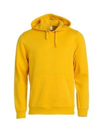 Clique Basic Hoody bluza z kapturem unisex - lemon. Żółte bluzy CLIQUE, l, bez wzorów, z bawełny, bez ramiączek, z kapturem. Za 174.69 zł.