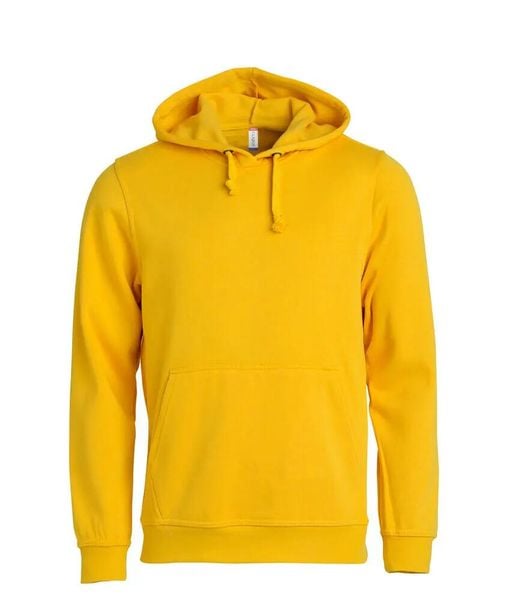 Clique Basic Hoody bluza z kapturem unisex - lemon. Żółte bluzy CLIQUE, l, bez wzorów, z bawełny, z kapturem. Za 174.92 zł.
