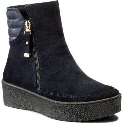 Botki EVA MINGE - Tere 2F 17SM1372214E 807. Niebieskie botki Eva Minge, z nubiku. Za 449.00 zł.