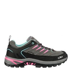 Buty trekkingowe RIGEL 2.0 LOW skóra wodoodporne. Czerwone buty trekkingowe CMP, bez wzorów, z gumy, przed kostkę, bez zapięcia, outdoorowe. Za 359.99 zł.