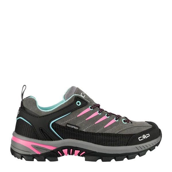 Buty trekkingowe RIGEL 2.0 LOW skóra wodoodporne. Czerwone buty trekkingowe CMP, z gumy, przed kostkę, bez zapięcia. Za 261.92 zł.