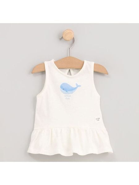 Cotton Fish Top w kolorze kremowym rozmiar: 98. Brązowe topy Cotton Fish, bez wzorów, z bawełny, bez kołnierzyka, bez ramiączek. Za 65.69 zł.