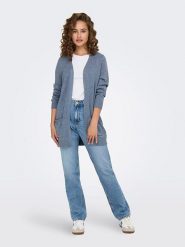 ONLY Kardigan w kolorze niebieskim rozmiar: XS. Niebieskie swetry ONLY, xs, bez wzorów, bez ramiączek. Za 113.95 zł.