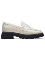Clarks Skórzane mokasyny "Stayso Edge" w kolorze kremowym rozmiar: 38. Brązowe mokasyny Clarks, bez wzorów. Za 209.82 zł.