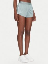 Under Armour Szorty sportowe Tech™ Play Up Shine 1389883 Zielony Regular Fit. Zielone szorty sportowe Under Armour, bez wzorów, z syntetyku, na fitness i siłownię. Za 79.99 zł.