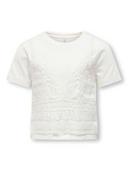 KIDS ONLY Top "Betsy" w kolorze białym rozmiar: 146/152. Białe topy KIDS ONLY, bez wzorów, z bawełny, bez kołnierzyka, bez ramiączek. Za 61.75 zł.
