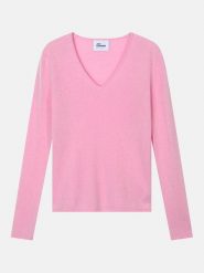 Just Cashmere Kaszmirowy sweter "Joan" w kolorze jasnoróżowym rozmiar: M. Różowe swetry Just Cashmere, m, bez wzorów, z kaszmiru, bez ramiączek. Za 381.24 zł.
