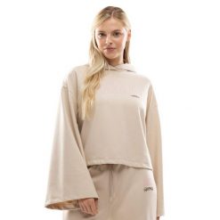 Damska bluza z kapturem Lifestyle Siroko IBZ Tanit Ivory. Białe bluzy SIROKO, bez wzorów, z materiału, z kapturem. Za 211.00 zł.