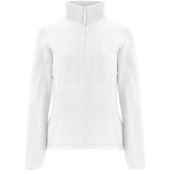 Damska Bluza Polarowa Artic Z Pełnym Zamkiem Błyskawicznym. Białe bluzy bez kaptura ROLY, na zimę, xl, bez wzorów, z polaru, bez kaptura, trekkingowe. Za 100.99 zł.