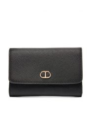 TWINSET Duży Portfel Damski 242TL8041 Czarny. Czarne portfele Twinset, bez wzorów, ze skóry. Za 359.99 zł.