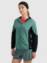 4F Bluza do biegania w terenie Primaloft Active damska - turkusowa XS. Niebieskie bluzy 4f, l, bez wzorów, z materiału, bez ramiączek, bez kaptura. Za 299.99 zł.