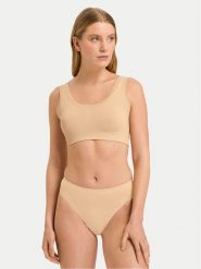 Hanro Biustonosz top Touch Feeling 71806 Beżowy. Brązowe biustonosze Hanro, s, bez wzorów, z syntetyku, bez kołnierzyka, bez ramiączek. Za 179.99 zł.