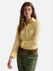 Polo Ralph Lauren Koszula 211924258008 Żółty Slim Fit. Żółte koszule Polo Ralph Lauren, xs, bez wzorów, z bawełny, bez kołnierzyka, bez ramiączek. Za 499.99 zł.