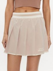 Guess Spódnica trapezowa Arleth V4GD19 WG2Q0 Beżowy Regular Fit. Brązowe spódnice Guess, xs, z aplikacjami, z syntetyku, mini, trapezowe. Za 209.99 zł.