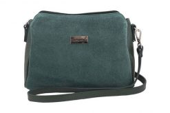 Listonoszka skórzana BARBERINI'S c. zielona 931-42. Zielone shopper bag Barberinis, bez wzorów, ze skóry, duże, zamszowe, bez dodatków. Za 253.99 zł.