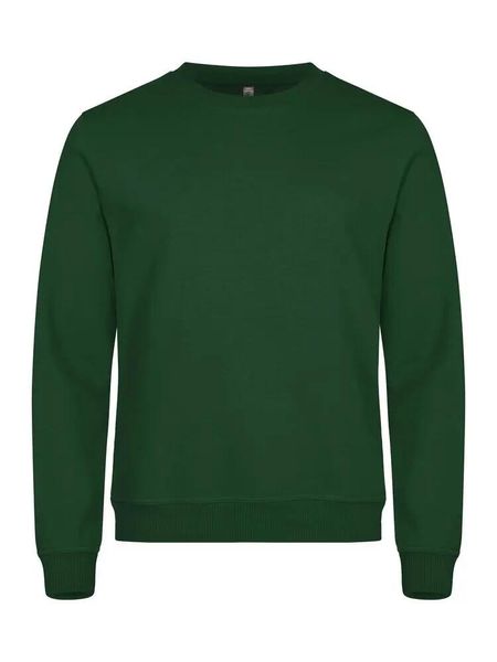 Clique Basic Roundneck bluza unisex, materiał przeciwmechaceniu – bottle green. Zielone bluzy CLIQUE, l, bez wzorów, z bawełny, bez kaptura. Za 158.26 zł.