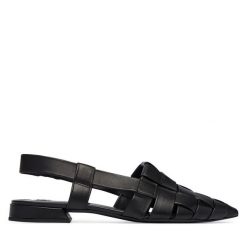 Baleriny HÖGL. Czarne baleriny Högl, bez wzorów, bez obcasa, bez zapięcia. Za 799.99 zł.