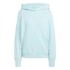 Bluza damska z kapturem adidas ALL. Niebieskie bluzy adidas, s, bez wzorów, z bawełny, z kapturem. Za 174.00 zł.