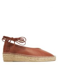 Castañer Espadryle Gea/2/250 025339 Brązowy. Brązowe espadryle Castañer, bez wzorów, ze skóry, bez obcasa. Za 619.99 zł.