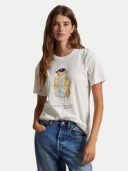 Polo Ralph Lauren T-Shirt 211971752001 Biały Straight Fit. Białe t-shirty Polo Ralph Lauren, l, bez wzorów, z bawełny, bez kołnierzyka, bez ramiączek. Za 449.99 zł.