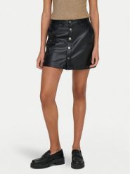 ONLY Spódnica z imitacji skóry Amazing 15331876 Czarny Slim Fit. Czarne spódnice ONLY, xl, bez wzorów, ze skóry. Za 99.99 zł.