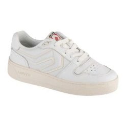 Trampki Damskie Skóra Glide. Białe trampki Levi's, bez wzorów, z gumy, klasyczne, bez zapięcia. Za 492.99 zł.