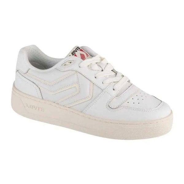 Trampki Damskie Skóra Glide. Białe trampki Levi's, bez wzorów, z gumy, klasyczne, bez zapięcia. Za 492.99 zł.