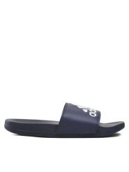 Adidas Klapki Adilette Comfort Slides H03616 Niebieski. Niebieskie klapki adidas, bez wzorów, z syntetyku, sportowe, bez obcasa, bez zapięcia. Za 149.99 zł.