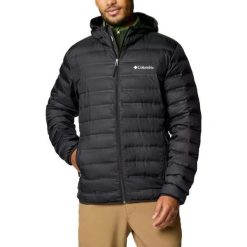 Kurtka COLUMBIA LAKE 22 II DOWN HOODED JACKET Czarny. Czarne kurtki Columbia, l, bez wzorów, z materiału, z kapturem. Za 499.99 zł.