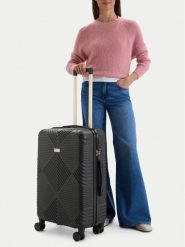 Nine West Walizka średnia CEO-NW-M-001-09 BLACK Czarny. Czarne walizki Nine West, średnie. Za 359.99 zł.