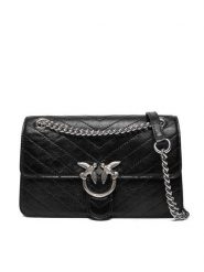 PINKO Torebka Love One Light Mini Al 25-26 PLTT 106173 A2JC Czarny. Czarne kopertówki Pinko, bez wzorów, ze skóry, wizytowe, bez dodatków. Za 1,779.00 zł.